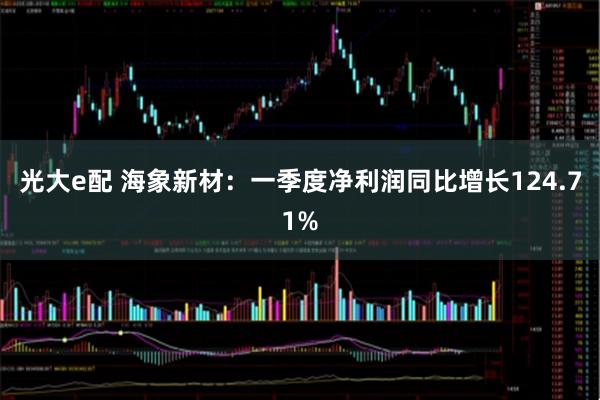 光大e配 海象新材：一季度净利润同比增长124.71%